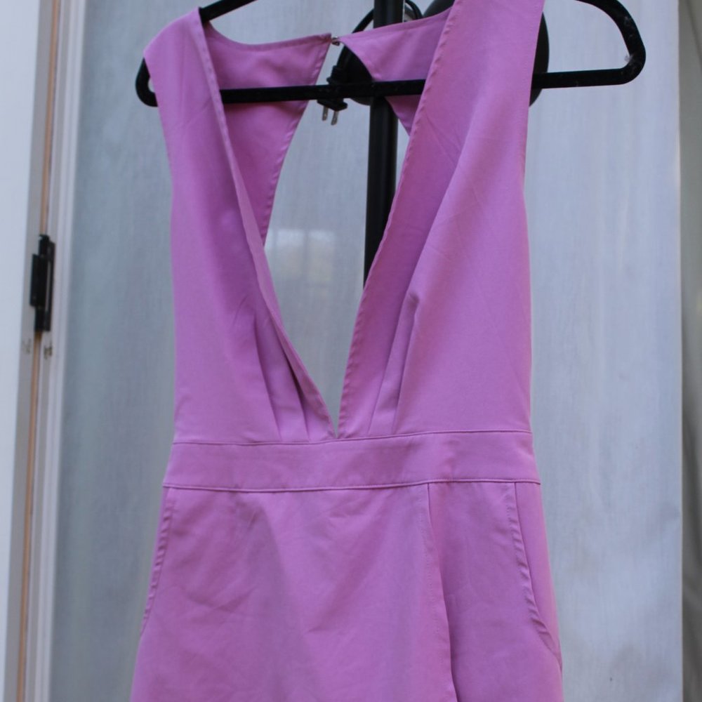 Magenta Romper Dress